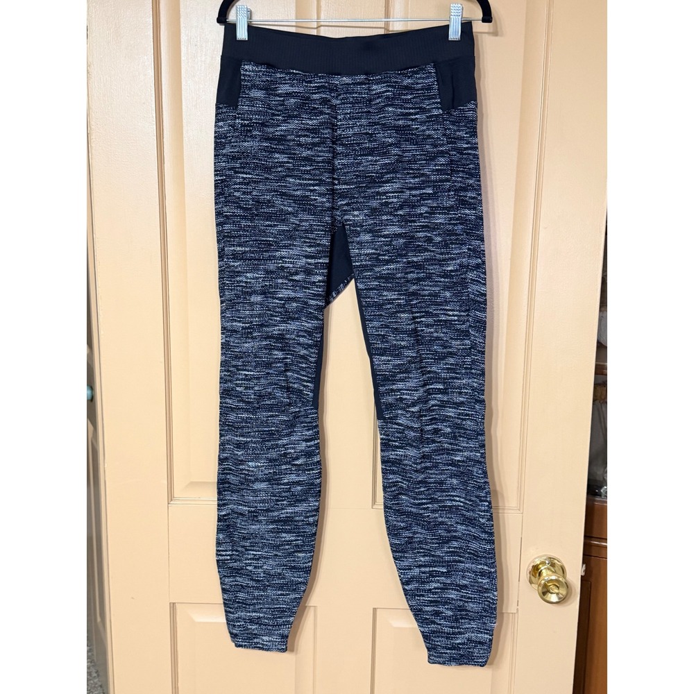Lululemon Mens Space Dye Athletic Joggers Black White Training Running Pants